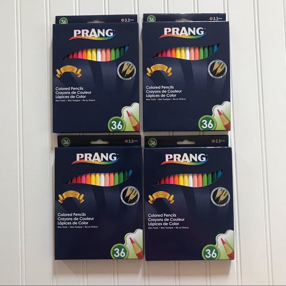 NEW! 4 PACKS PRANG 36 Colored Pencils Non-Toxic